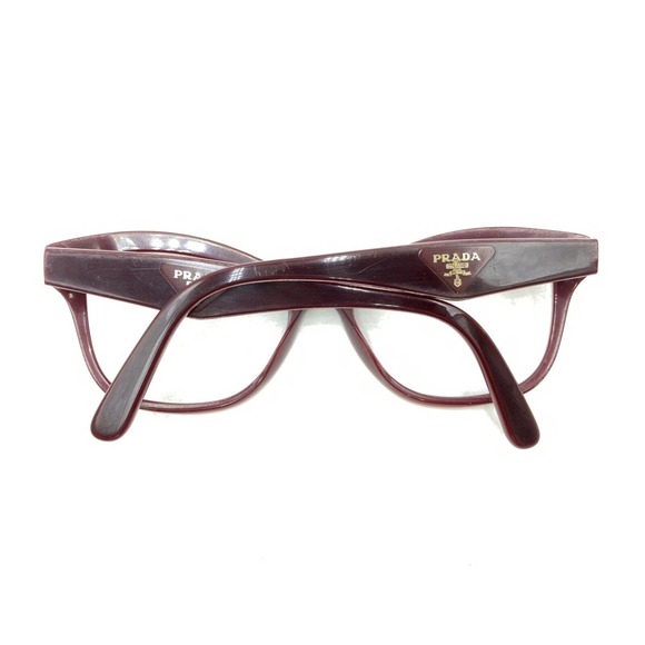 Prada VPR29R UAN-1O1 Dark Red Burgundy Cat Eye Eyeglasses Frames 54-17 140 Italy - Picture 11 of 12